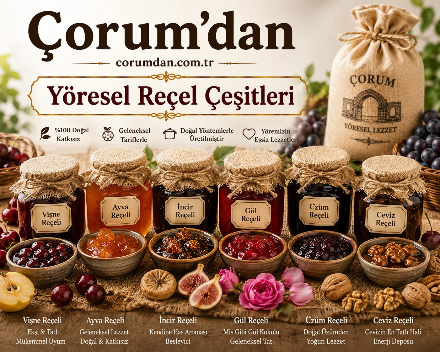 Yöresel Reçel Çeşitleri